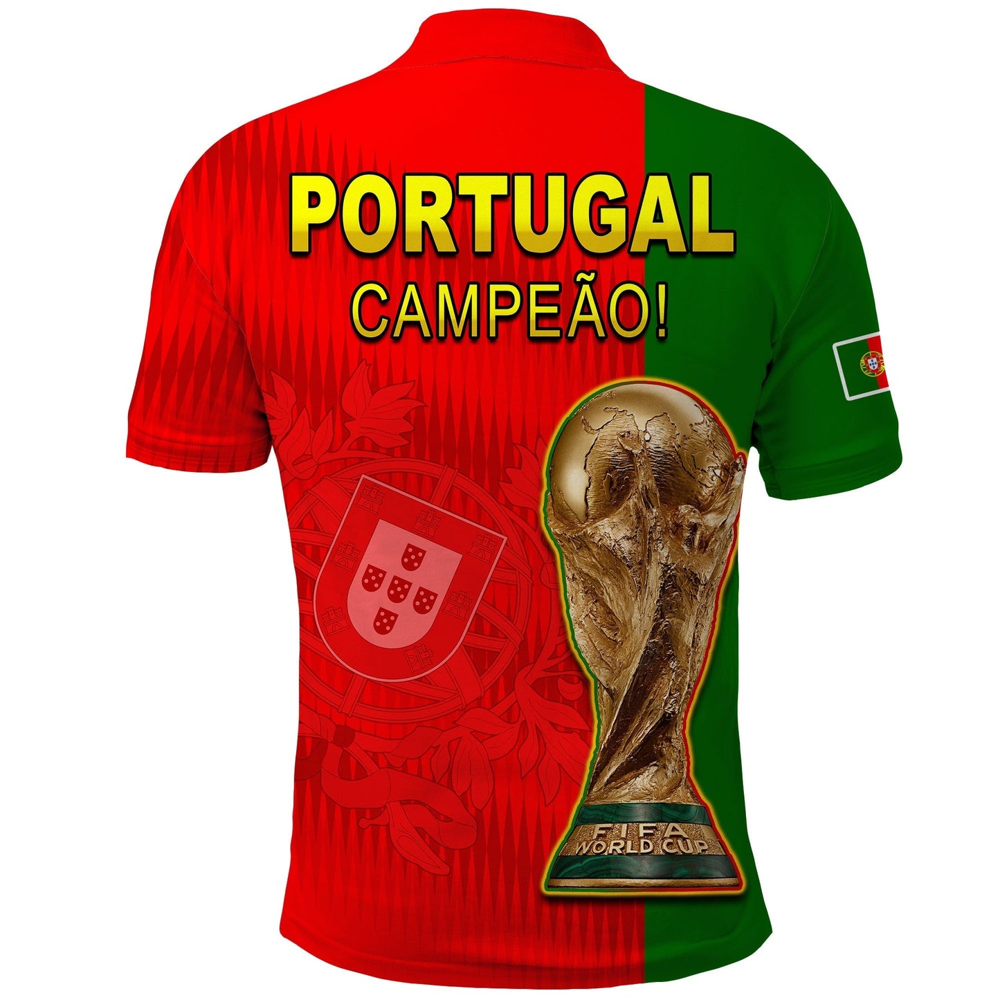 Portugal Polo Shirt Football 2022 Style Flag Portuguese Champions