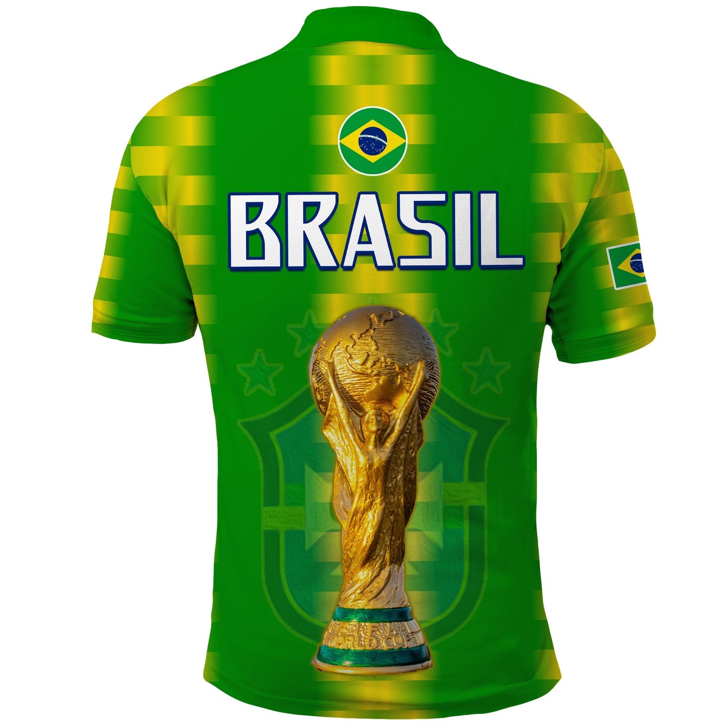 Brazil Football Champions Polo Shirt Proud Selecao