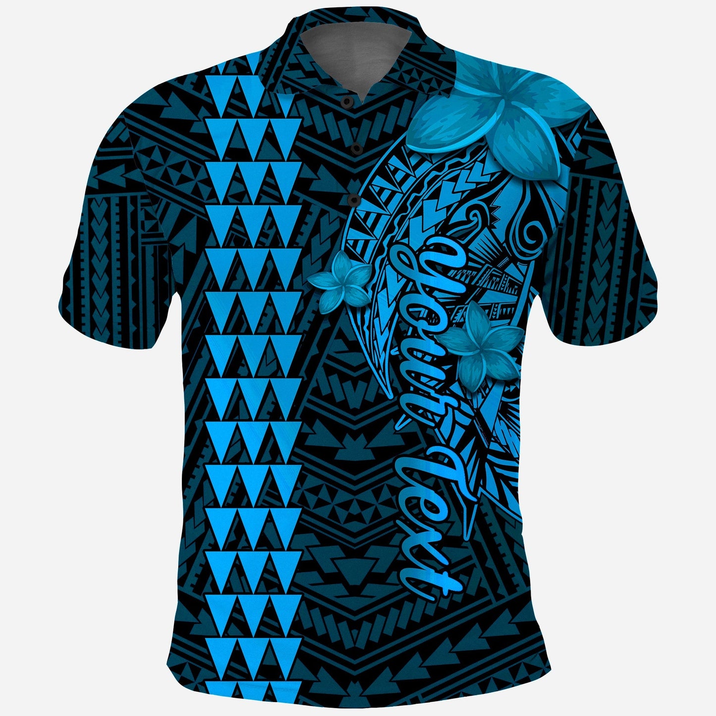 Custom Personalised Hawaii Polo Shirt Kakau Kanaka Maoli Combine Polynesian Shark Ver.03
