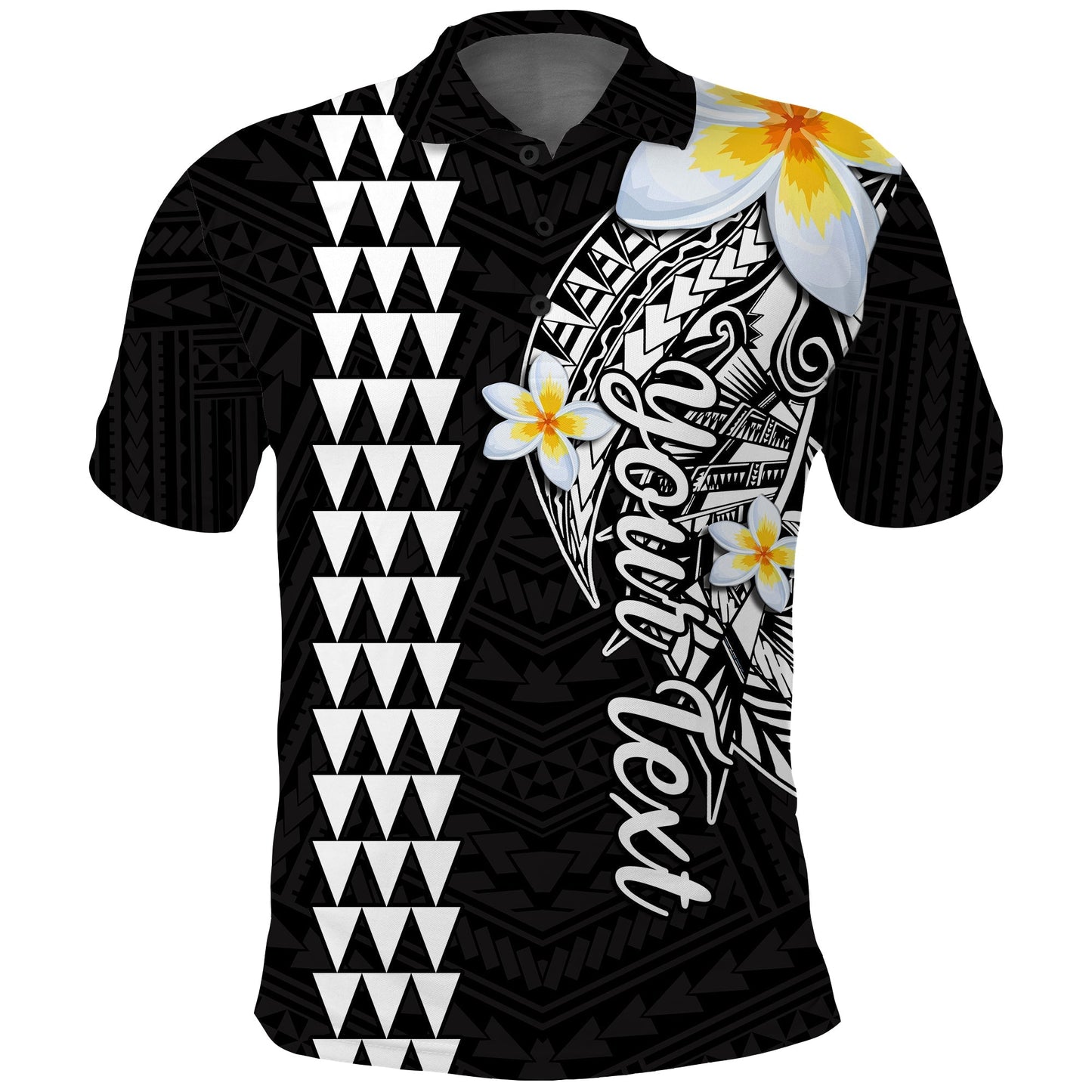 Custom Personalised Hawaii Polo Shirt Kakau Kanaka Maoli Combine Polynesian Shark Ver.07