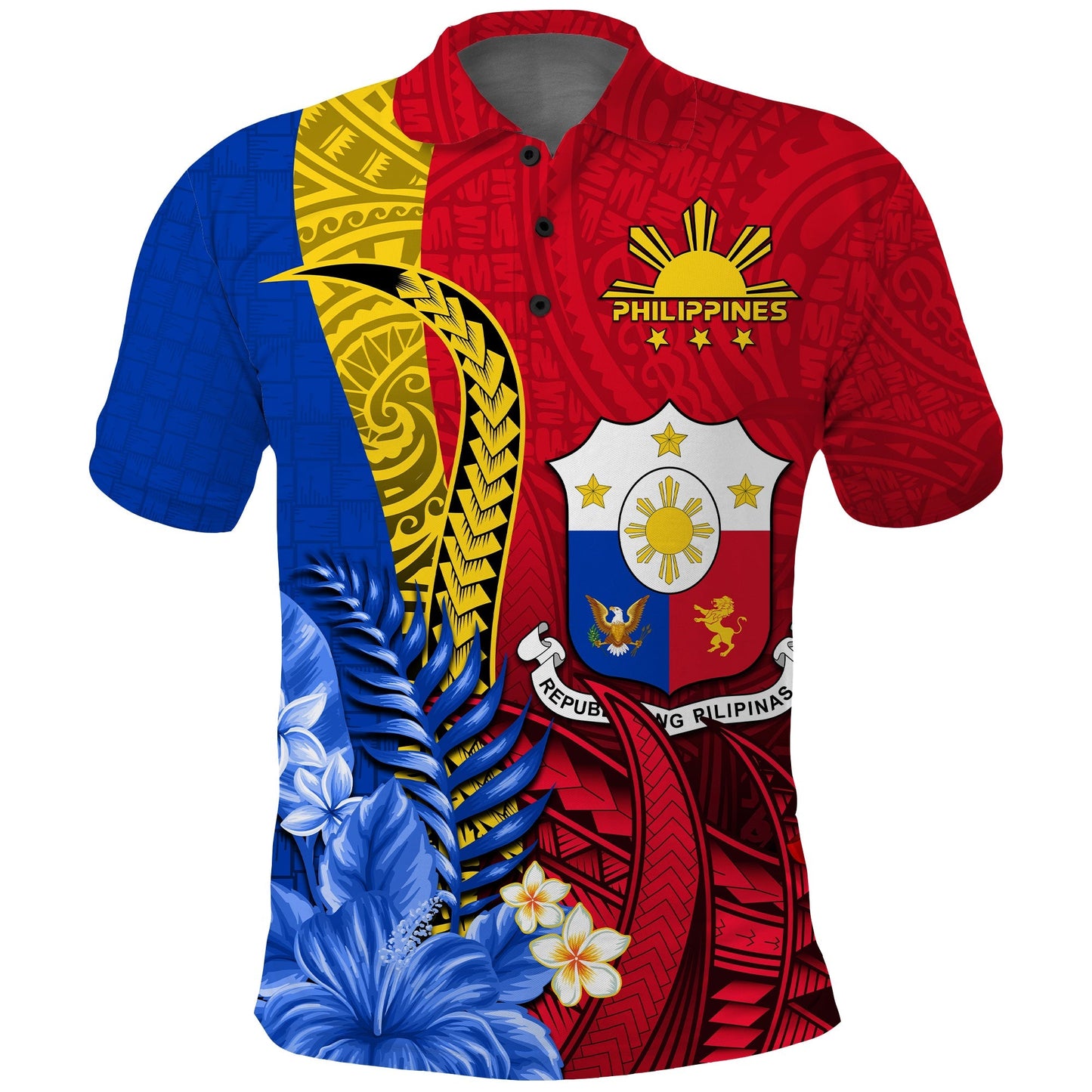 Philippines Sampaguita Polo Shirt Special Polynesian Sun Filipino