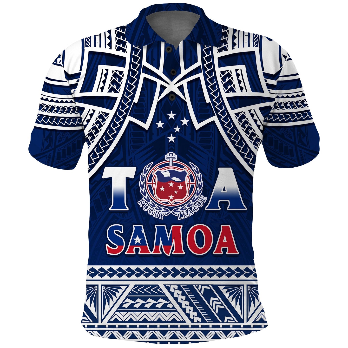 Samoa Rugby Polo Shirt Toa Samoa Pacific Sporty