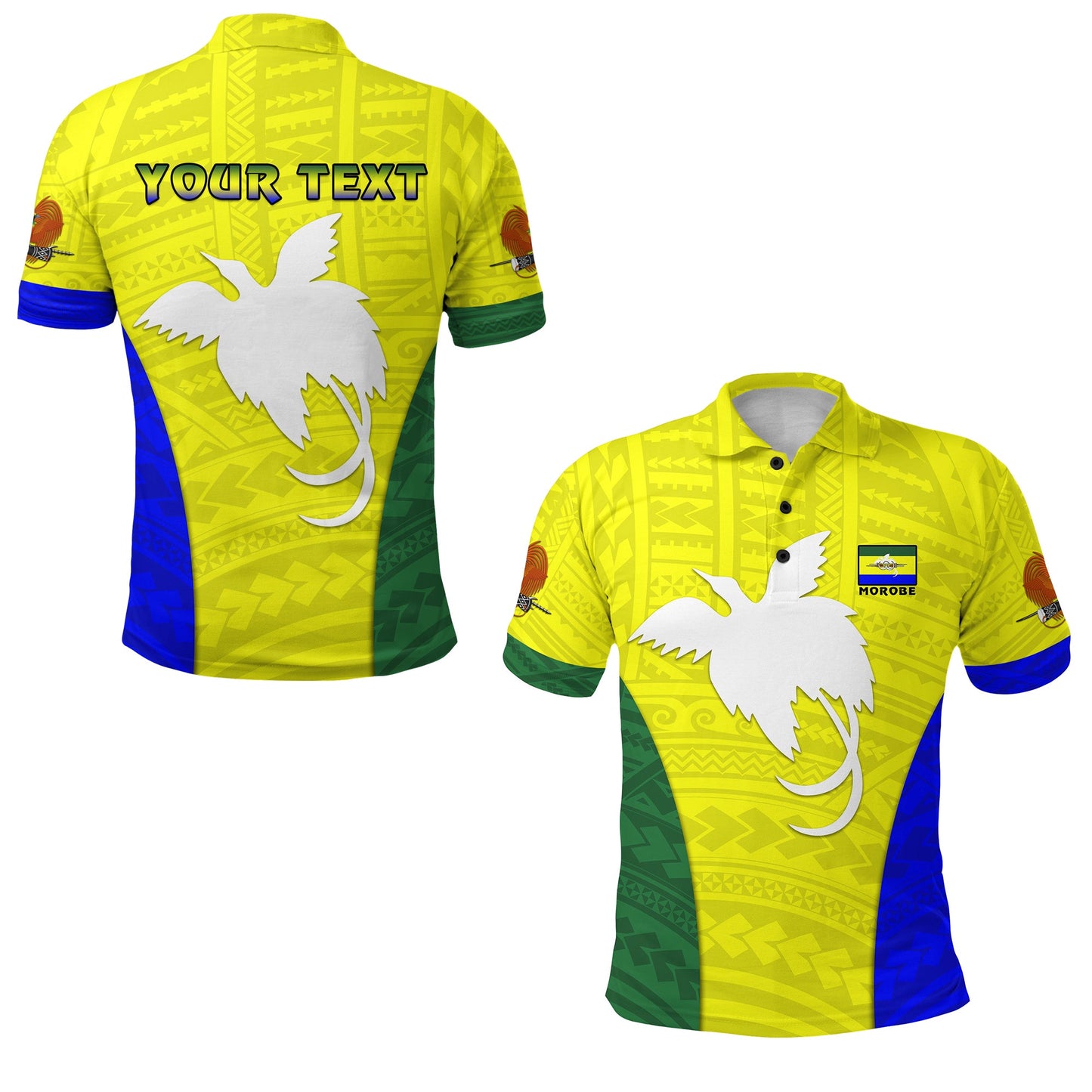 Custom Personalised Morobe Province Polo Shirt Papua New Guinea