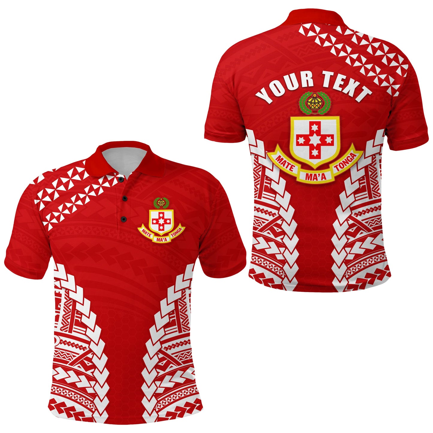 Custom Personalised Kolisi Tonga Polo Shirt
