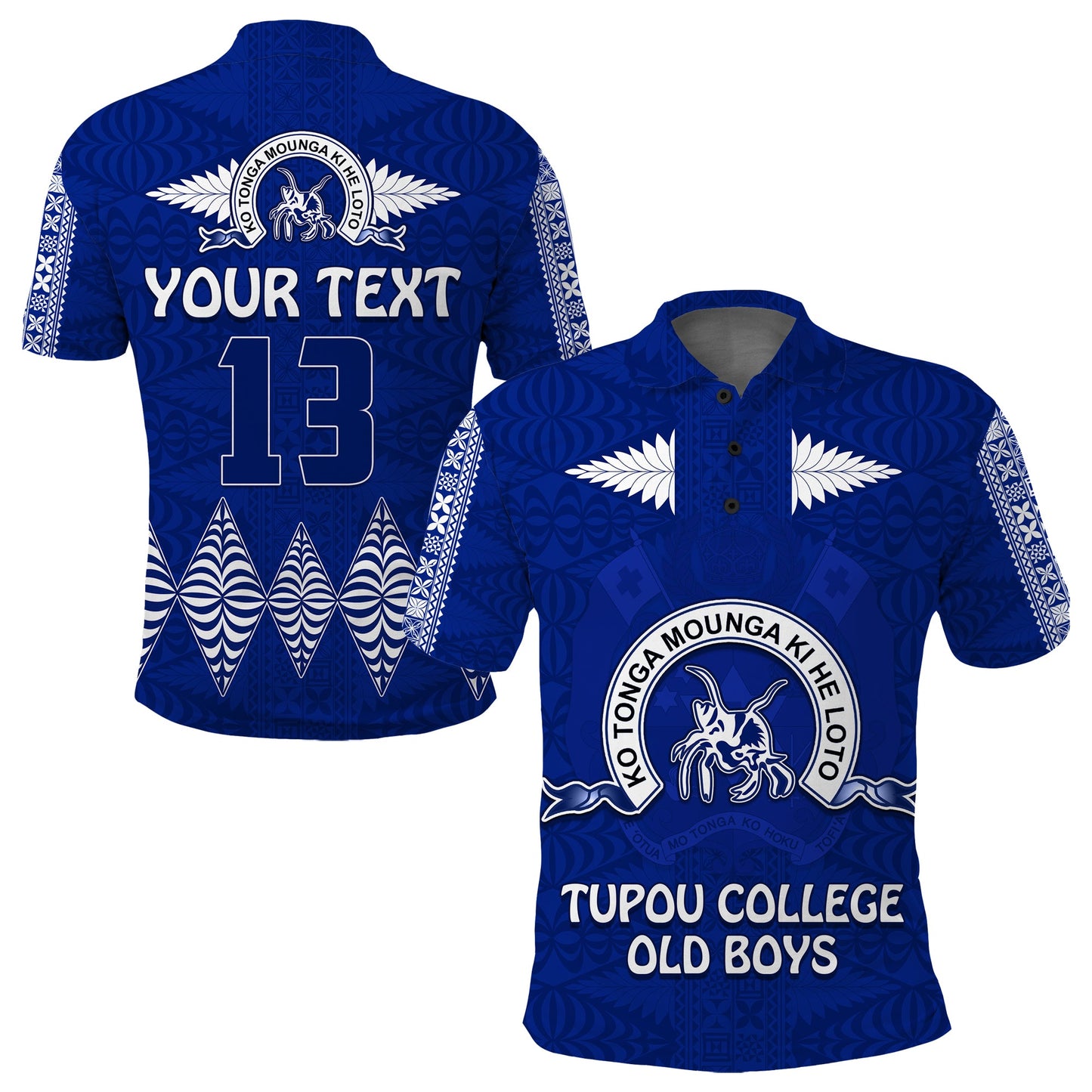 Custom Personalised Tupou College Polo Shirt Always Proud of Old Boys Toloa