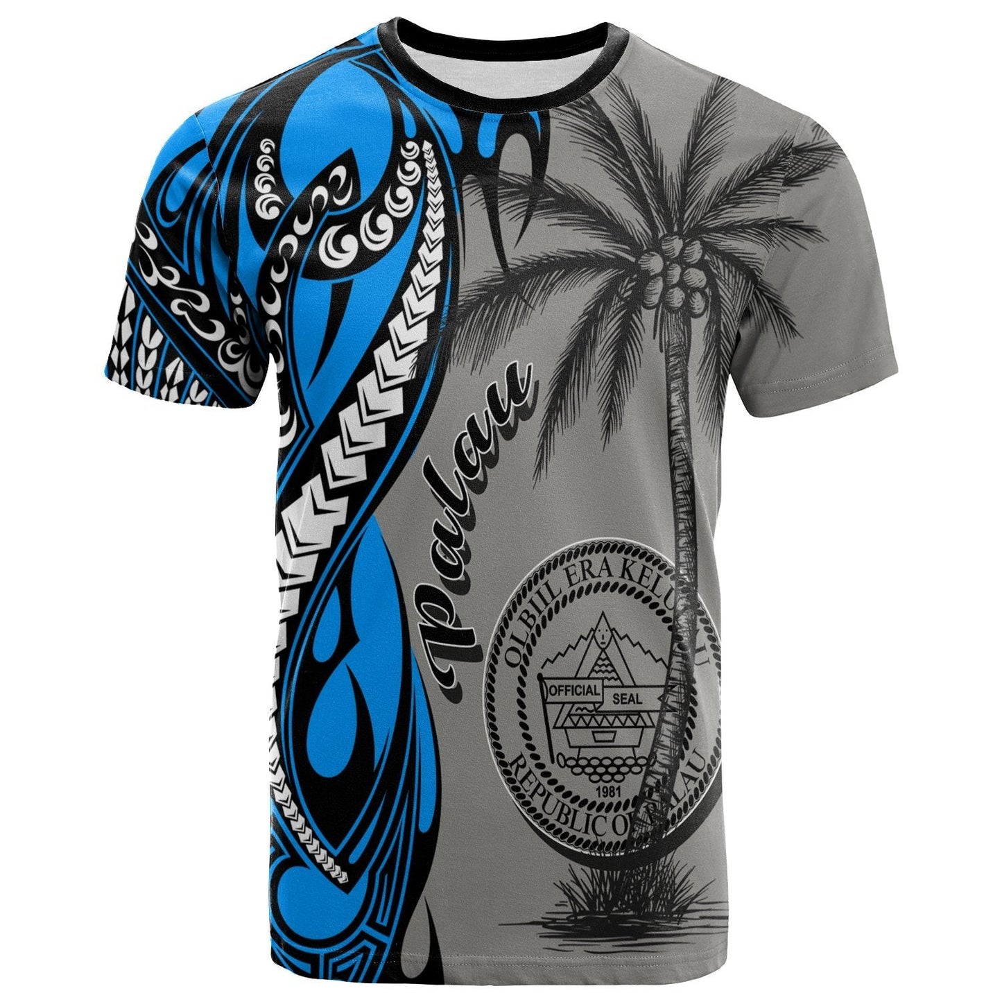 Palau T Shirt Classical Coconut Tree