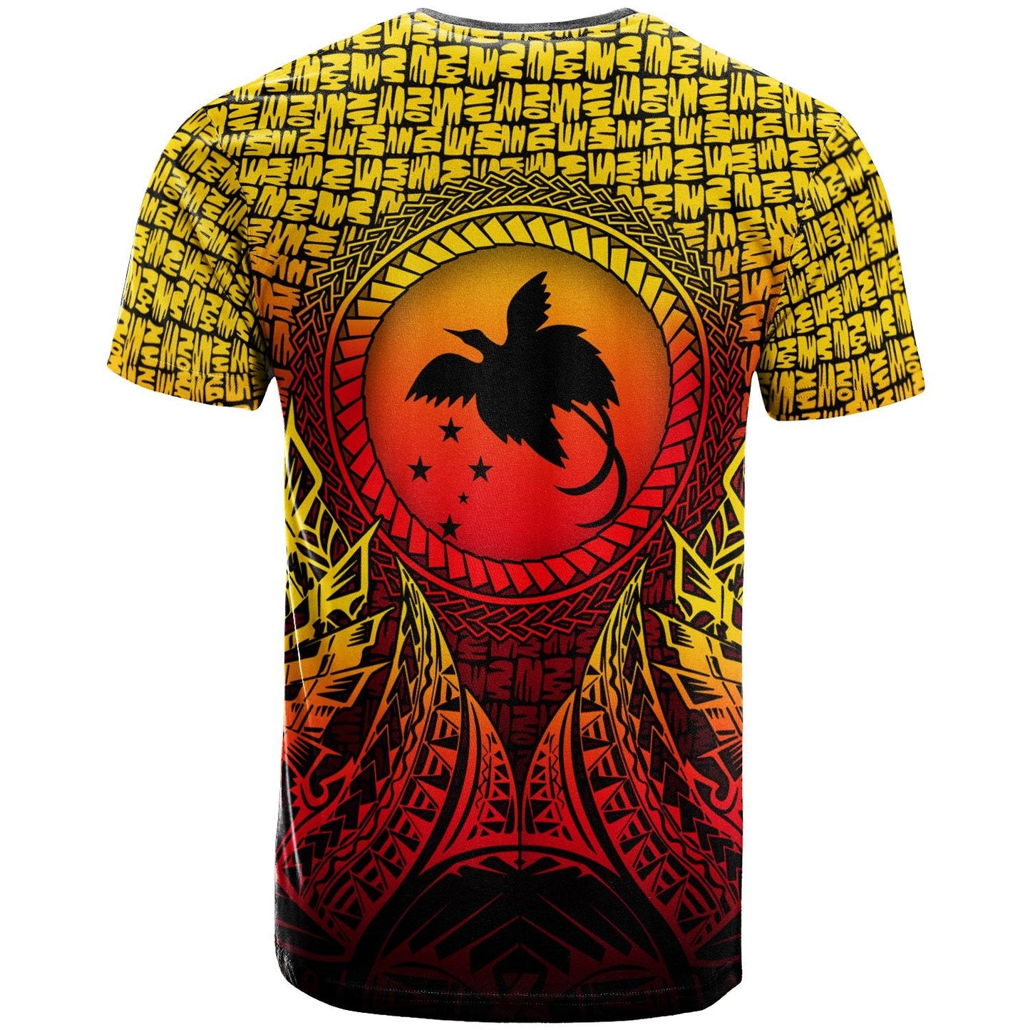 Papua New Guinea T - Shirt - Circle Pattern Yellow