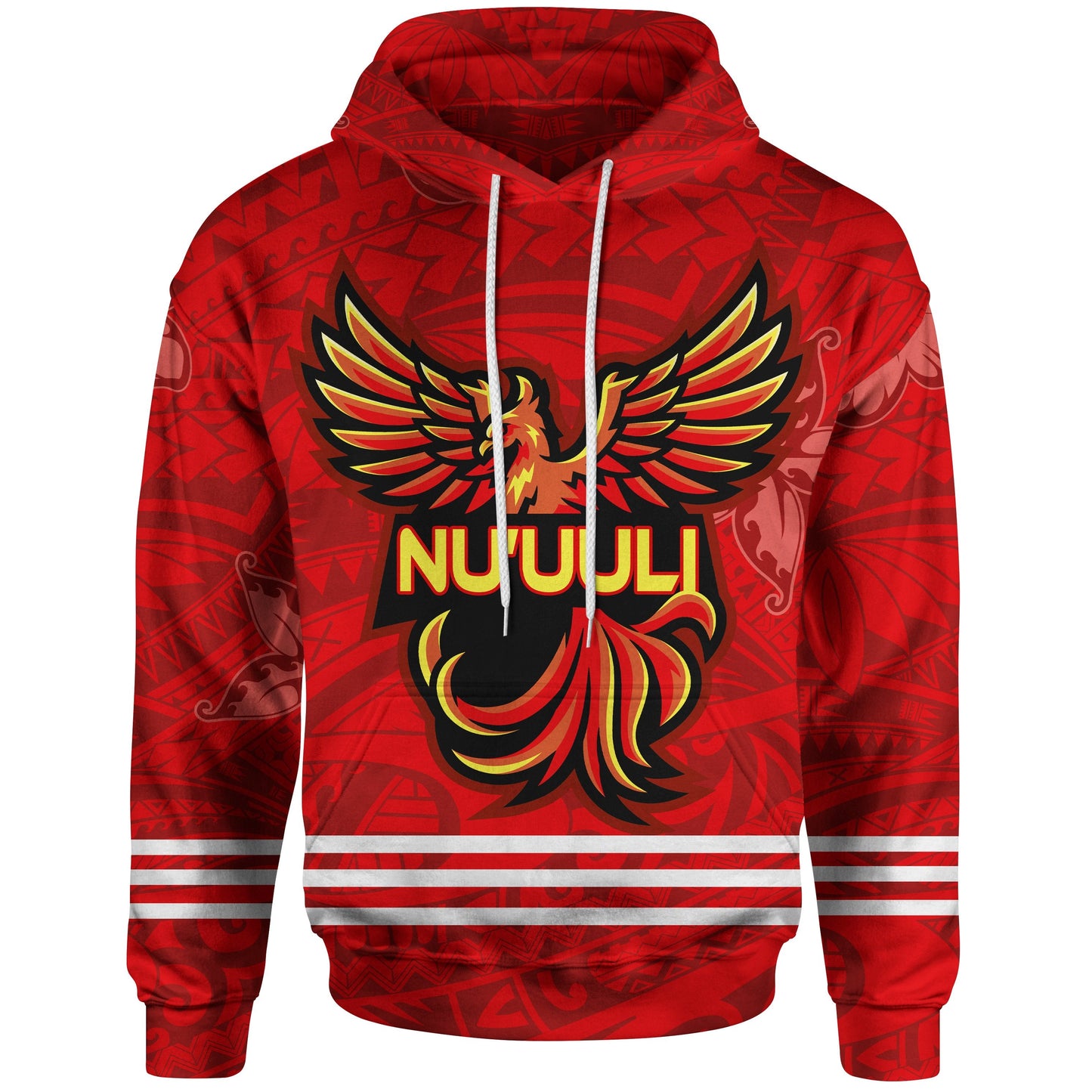American Samoa Polynesian Hoodie Nu'uuli Manulele Tausala With Phoenix