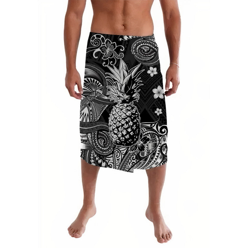 Hawaii Pineapple Polynesian Lavalava Unique Style - Black