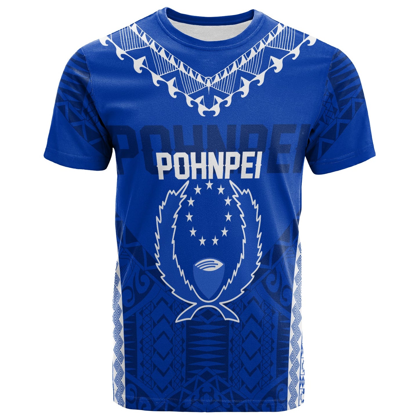 FSM Pohnpei Heart Shape T Shirt Micronesia Pattern