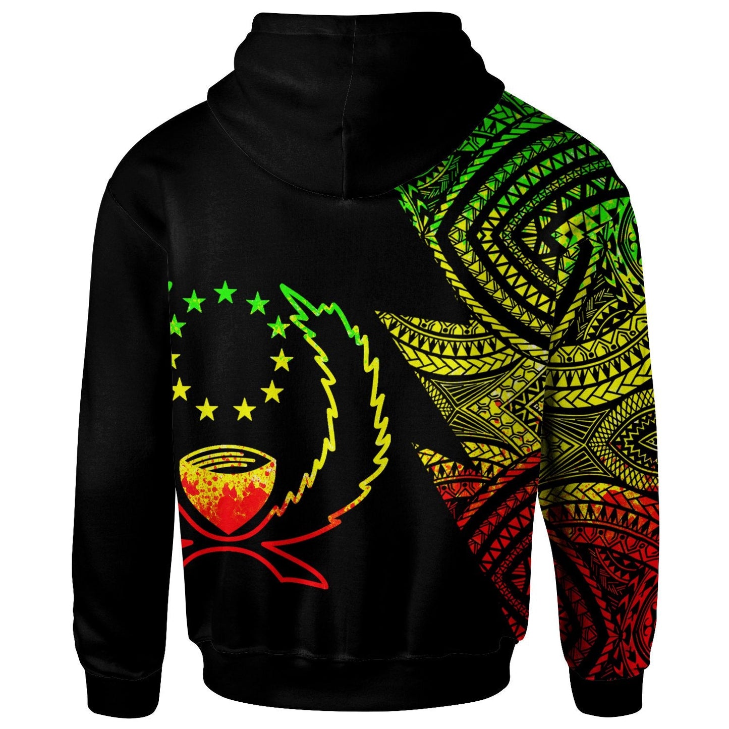 Custom Text Pohnpei Custom Personalized Hoodie Flash Style Reggae