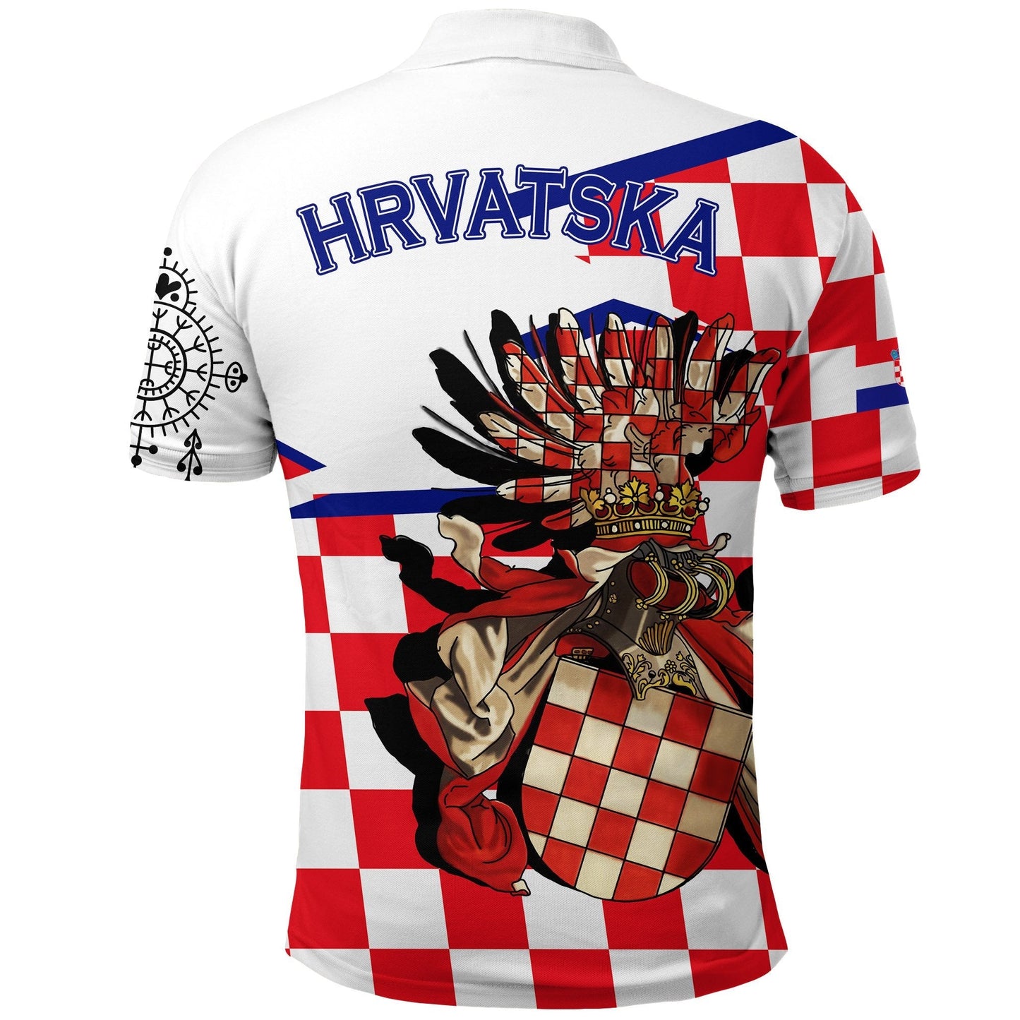 Croatia Polo Shirt Croatian Tattoo