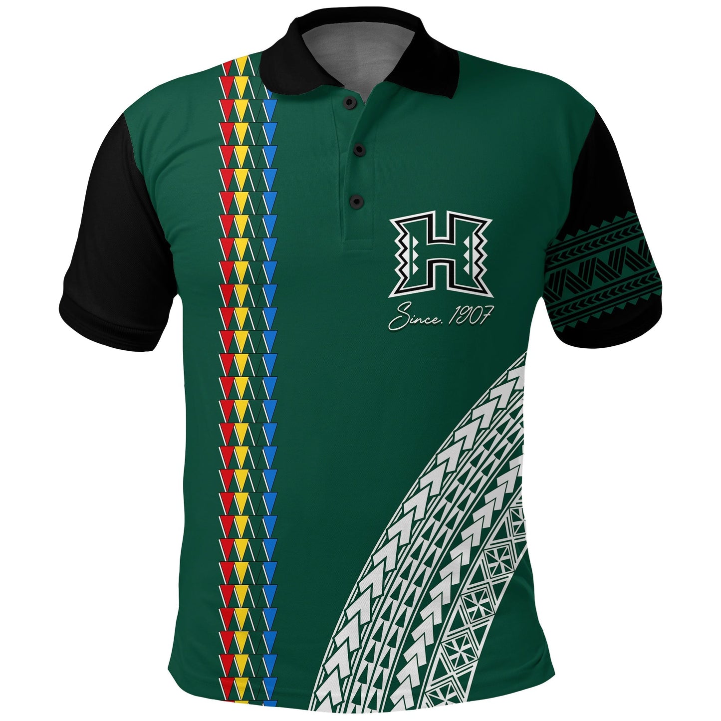 Hawaii Rainbow Warriors Personalised Polo Shirt Tribal Arrows Style