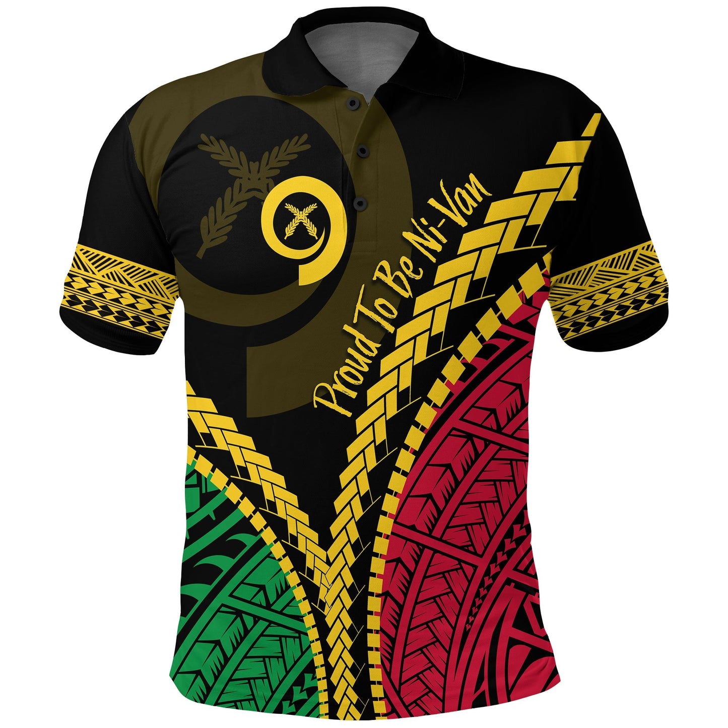 Vanuatu Personalised Polo Shirt Proud Ni - Van Special Version