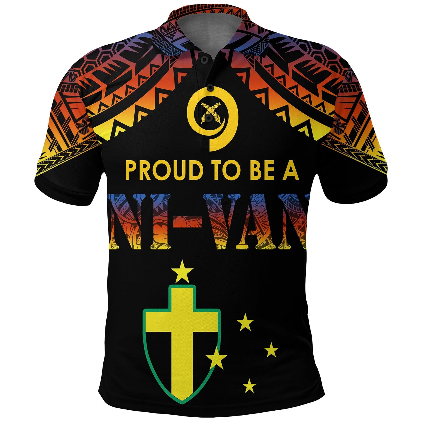 Vanuatu Proud To Be A Ni-Van - Polynesian Pattern Polo Shirt - Tafea Province