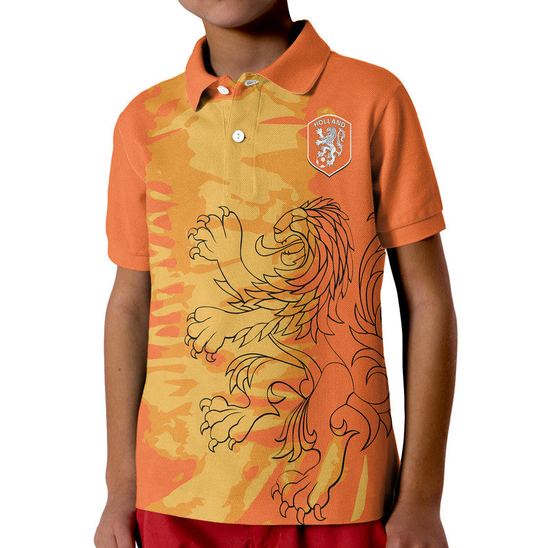 Custom Netherlands Football Oranje Sport Design Polo Shirt