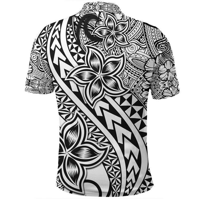Traditional Polynesian Tribal Tattoo Retro Polo Shirt Black