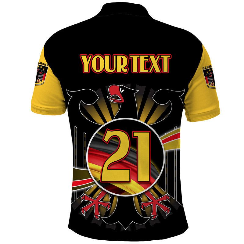 Custom Germany Football Black Eagle Jersey Deutschland Champion Polo Shirt