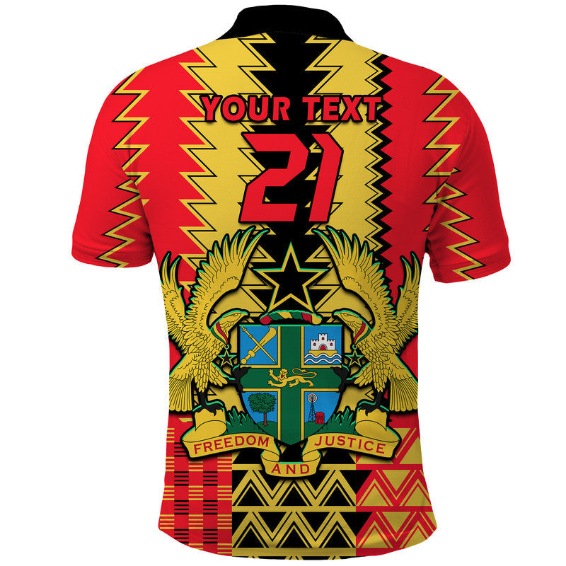 Custom Ghana Football Sport Style Polo Shirt