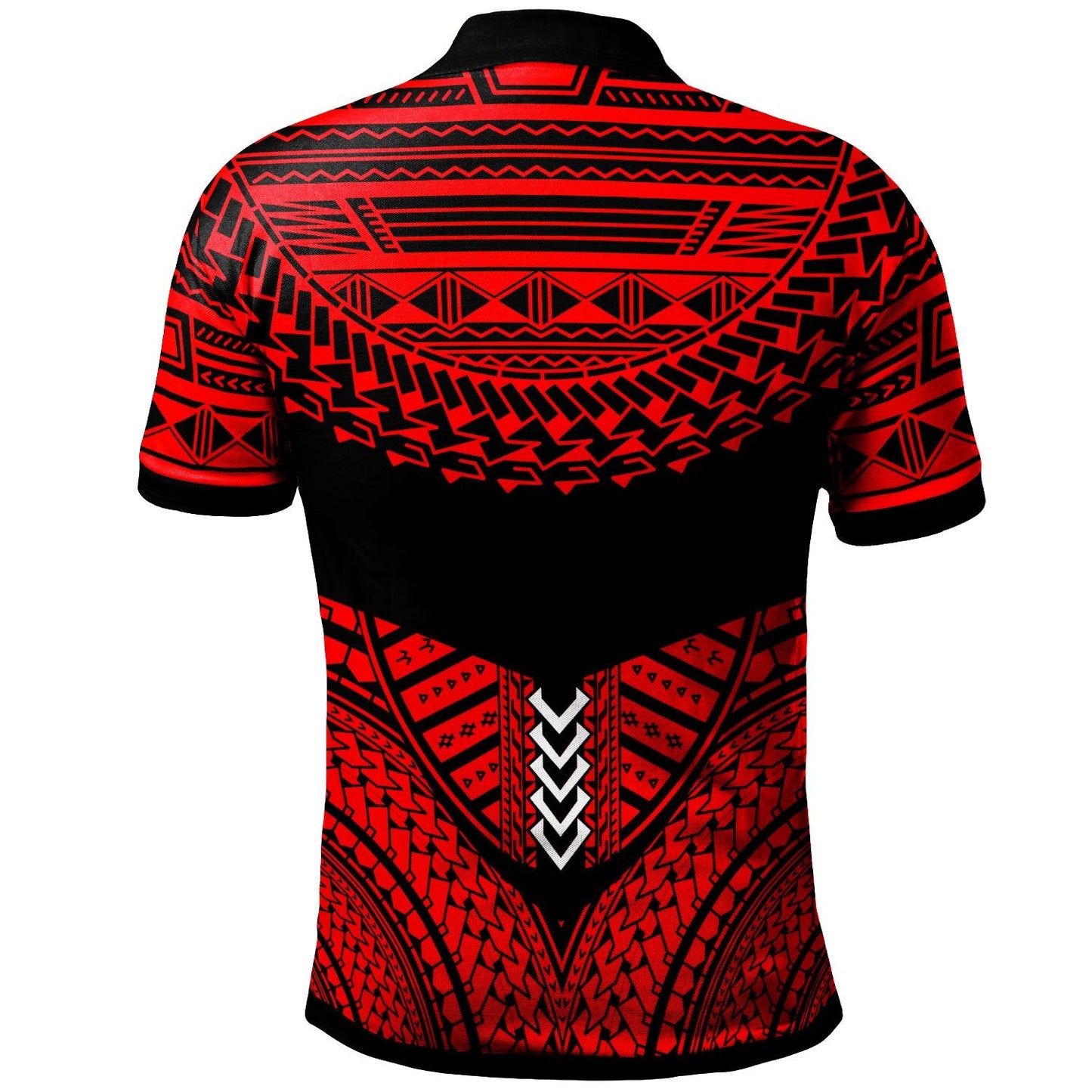 Tonga Custom Personalised Polynesian Polo Shirt - Tribal Pattern Cool Style Red Color