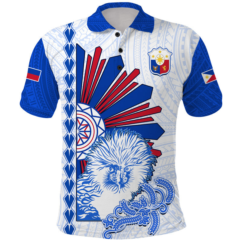 Philippines Barong Polo Shirt Sun of Philippinas With Eagles
