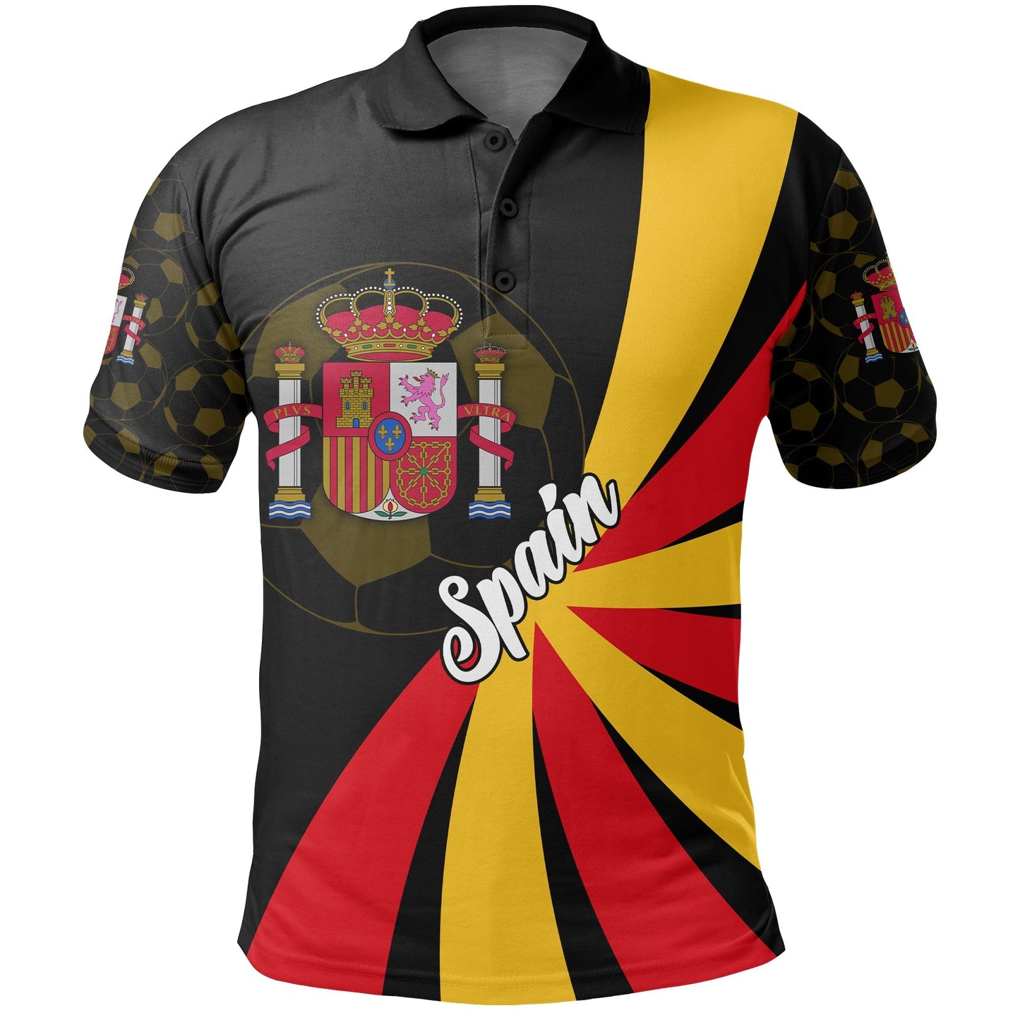 Custom Spain Polo Shirt Football 2021 Sport Style