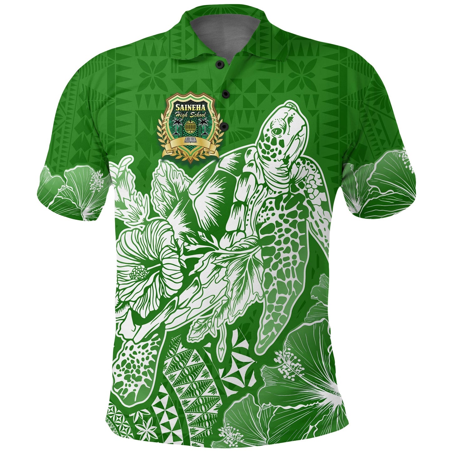 Saineha High School Tonga Polo Shirt Kupesi Style - Ver02