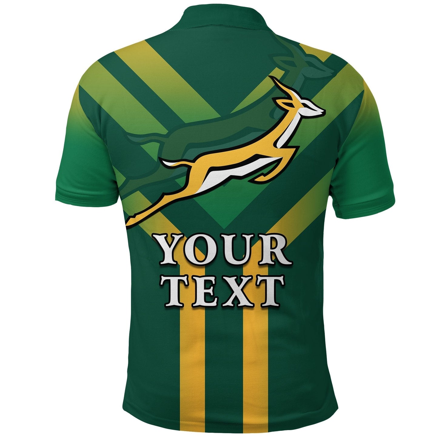 Custom South Africa Rugby 2021 Polo Shirt Bokke Version Special