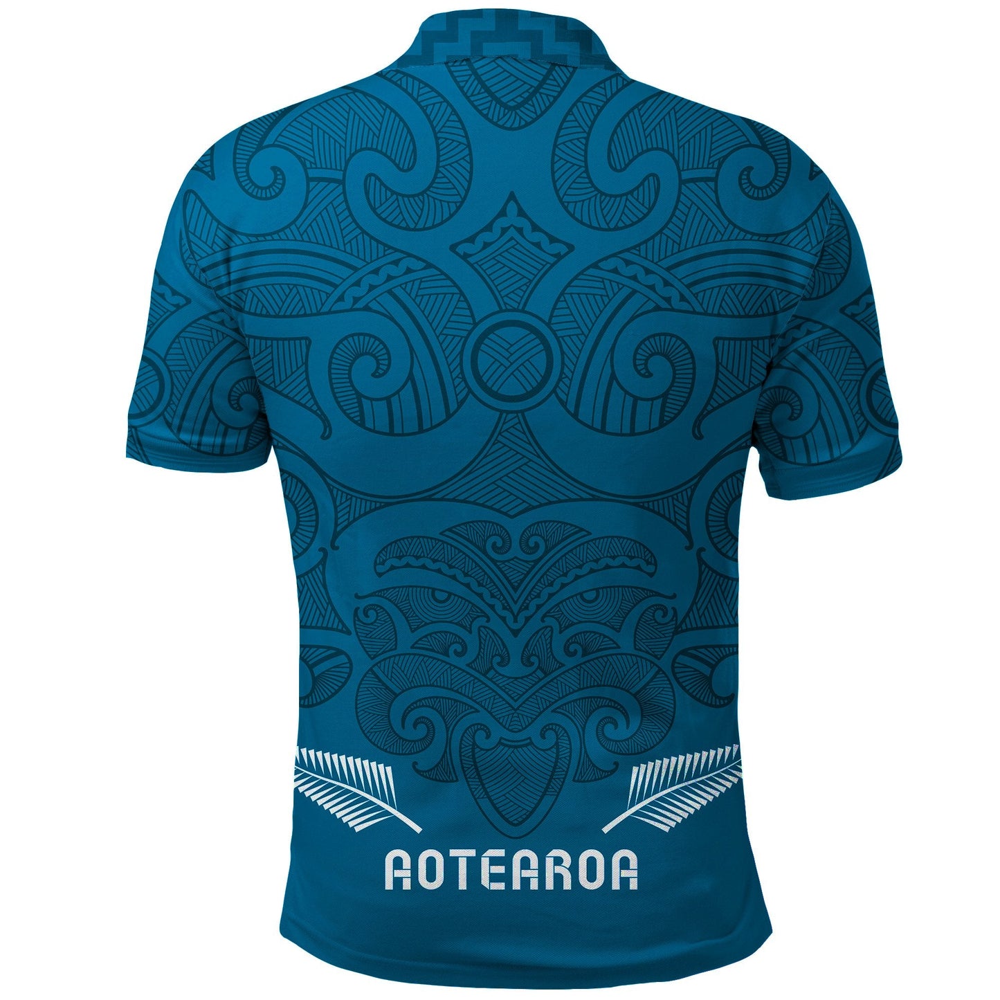 Maori 2021 Polo Shirt - Turquoise Aotearoa Tattoo