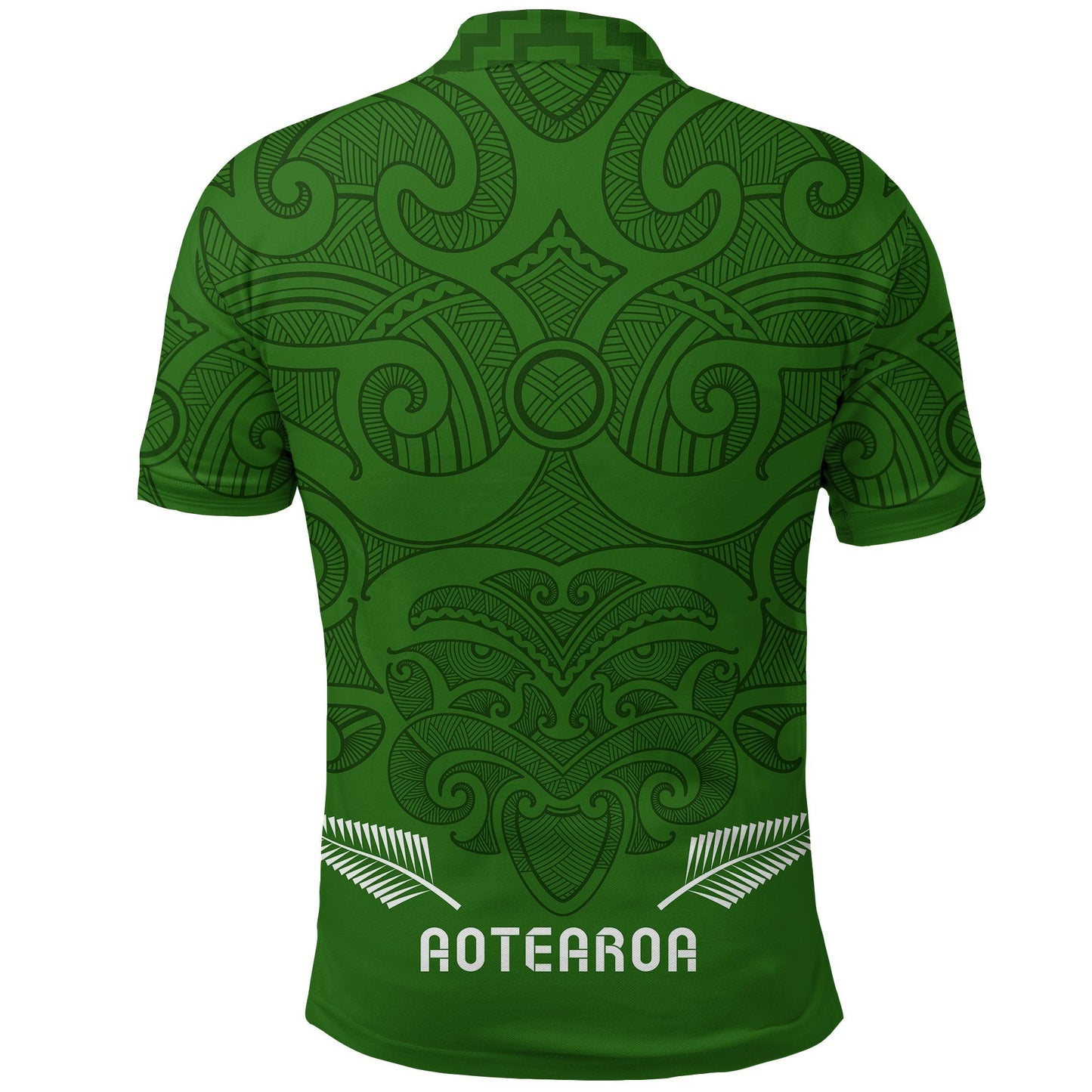 Maori 2021 Polo Shirt - Green Aotearoa Tattoo