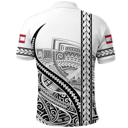 Tahiti Rugby Polo Shirt Marvelous Version White