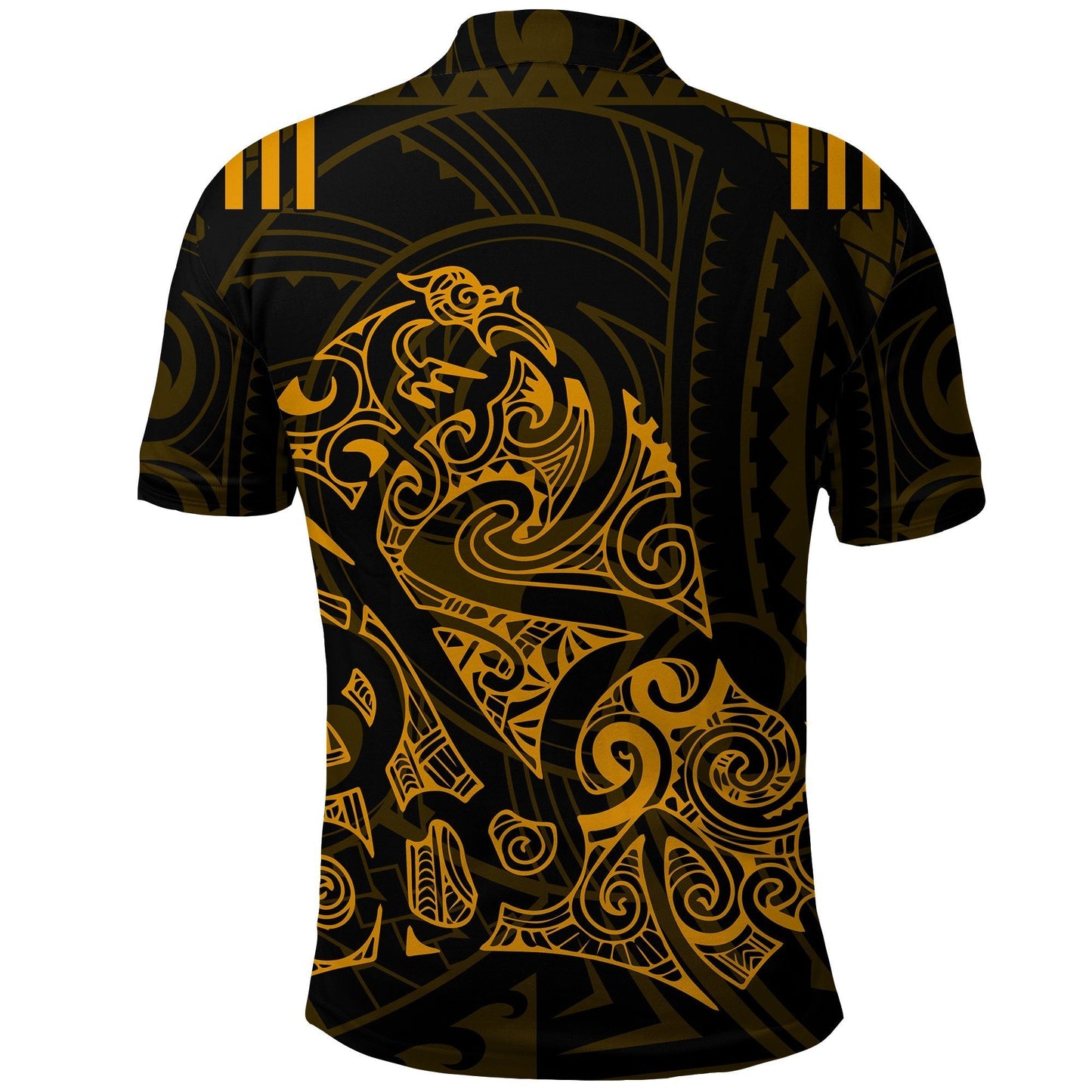 New Zealand Aotearoa Super Rugby Polo Shirt Maori Kiwi Golden