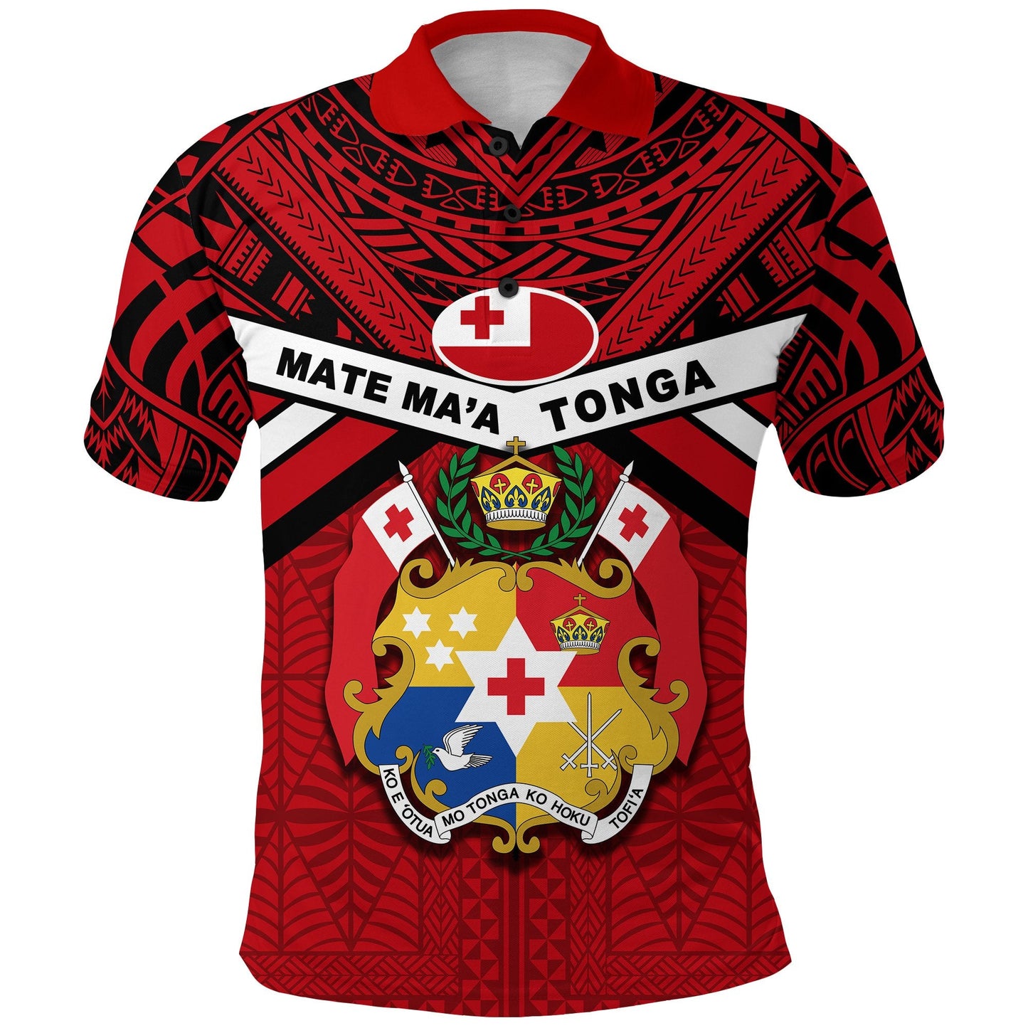 Tonga Rugby Polo Shirt - Mate Ma'a Tonga