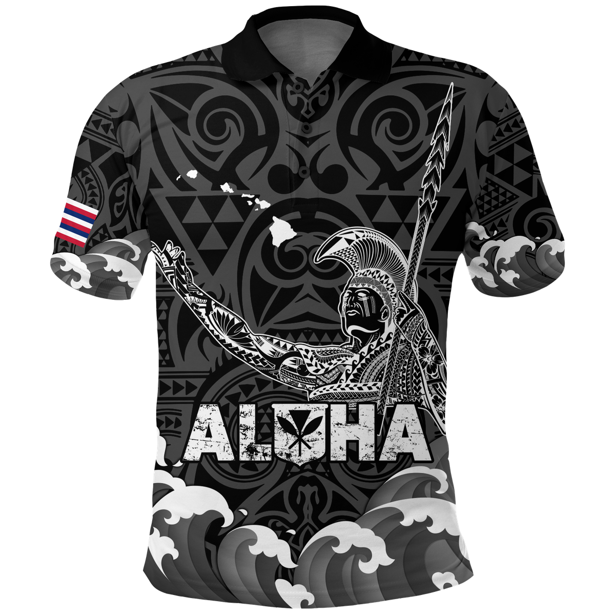 Hawaii King Kamehameha Aloha Hawai'i Nei Polo Shirt