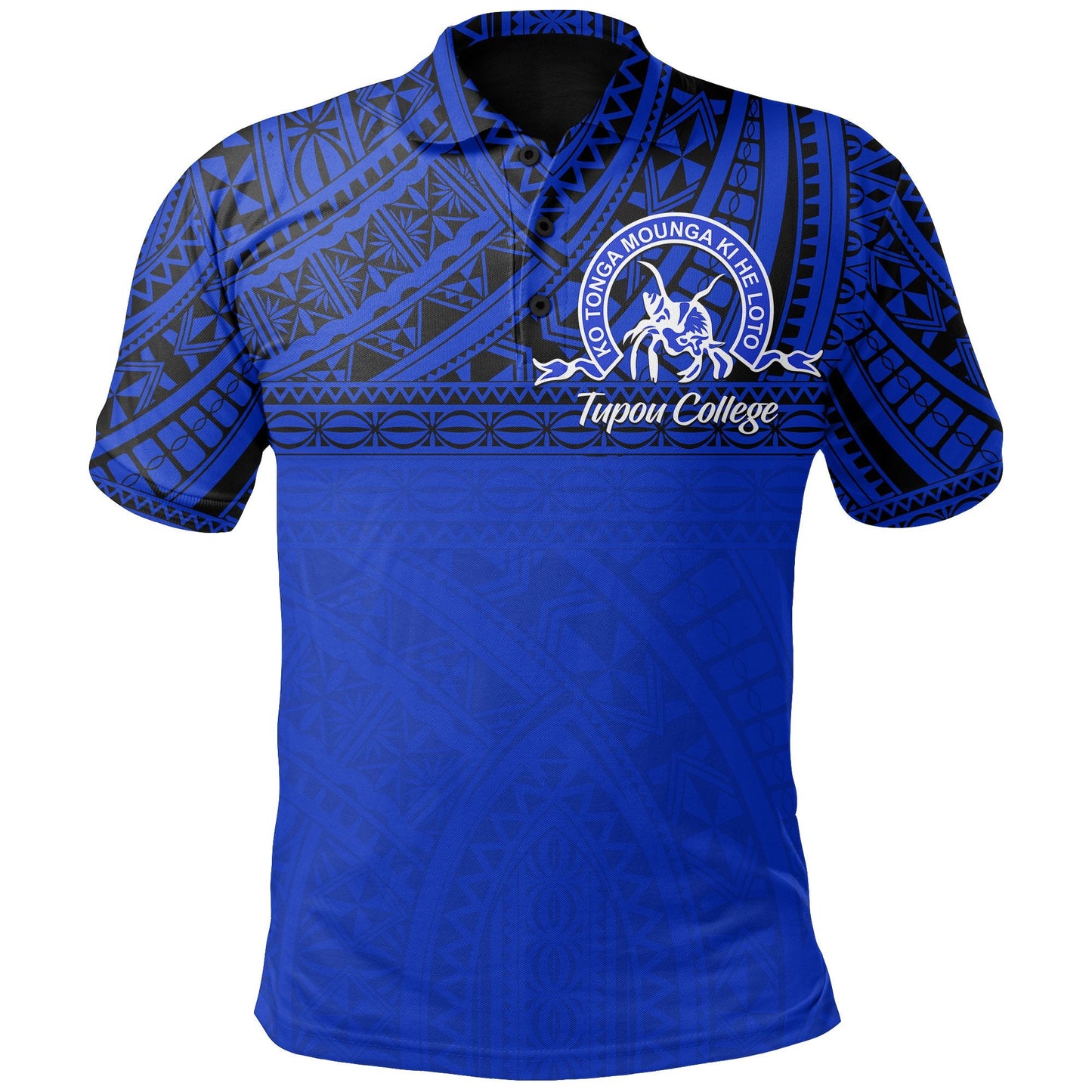 Tupou College Polo Shirt Black