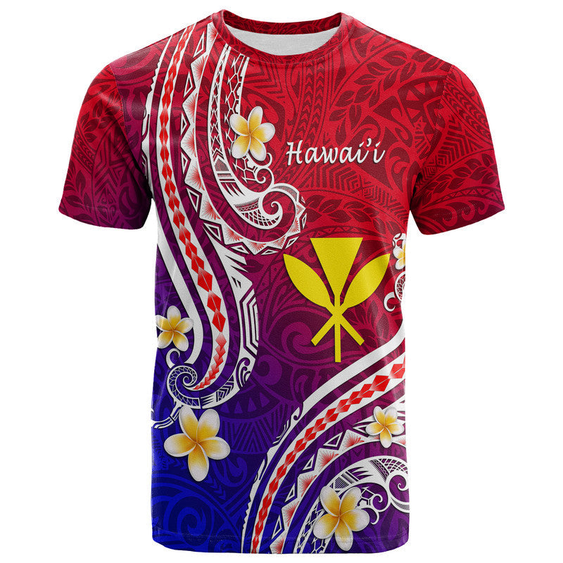 Hawaii T Shirt Polynesian Line Style
