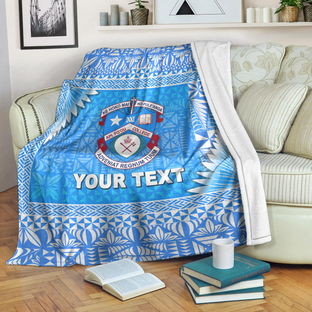 Custom Personalised Tonga Apifo'ou College Premium Blanket Simplified Version