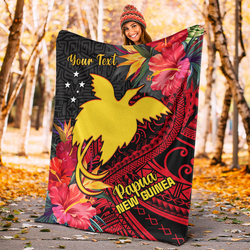 Custom Personalised Papua New Guinea Premium Blanket Bird of Paradise Ver.02
