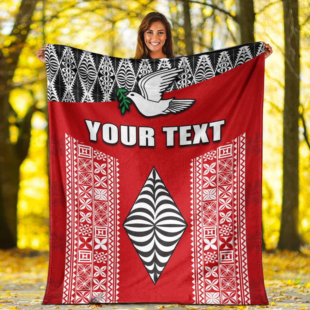 Custom Personalised Tonga Rugby Premium Blanket Mate Ma'a Tonga
