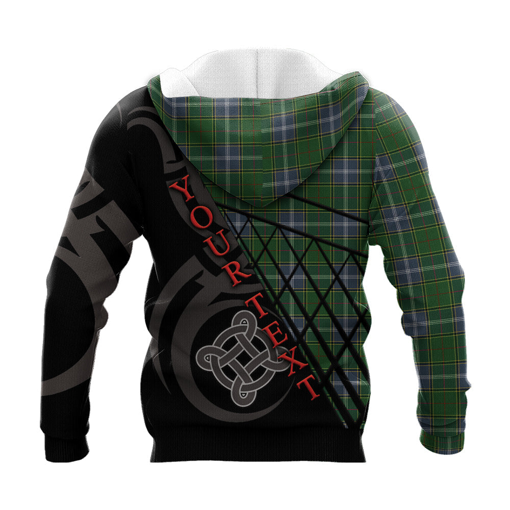 Printivon Pringle Knitted Hoodie Pattern Celtic Custom Text