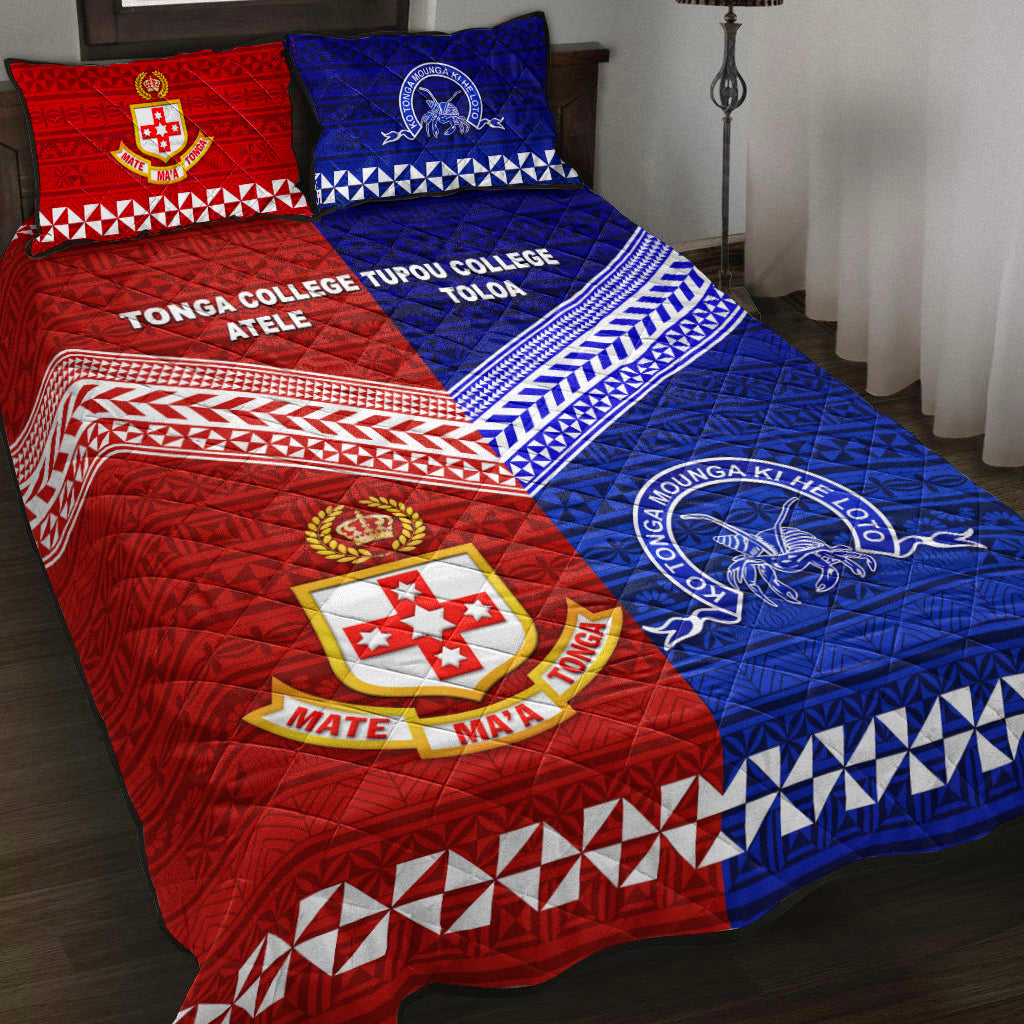 Kolisi Tonga College Atele And Tupou College Toloa Quilt Bed Set Together Original