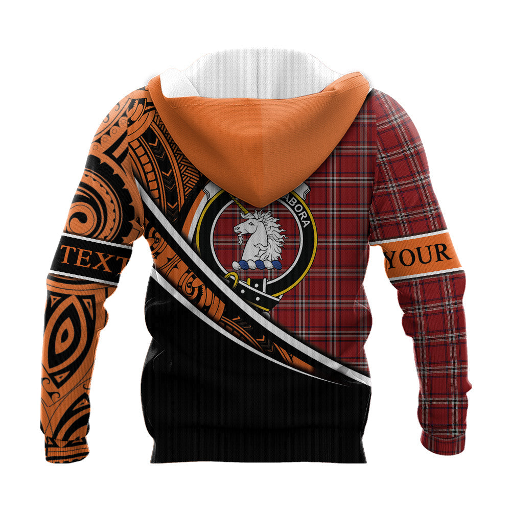 Printivon Ramsay 02 Knitted Hoodie Pattern Polynesian Custom Text