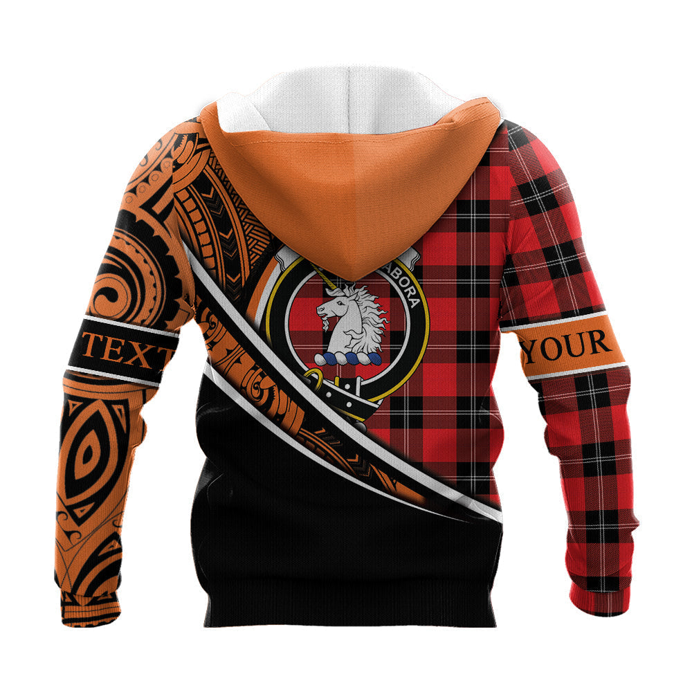 Printivon Ramsay Modern Knitted Hoodie Pattern Polynesian Custom Text