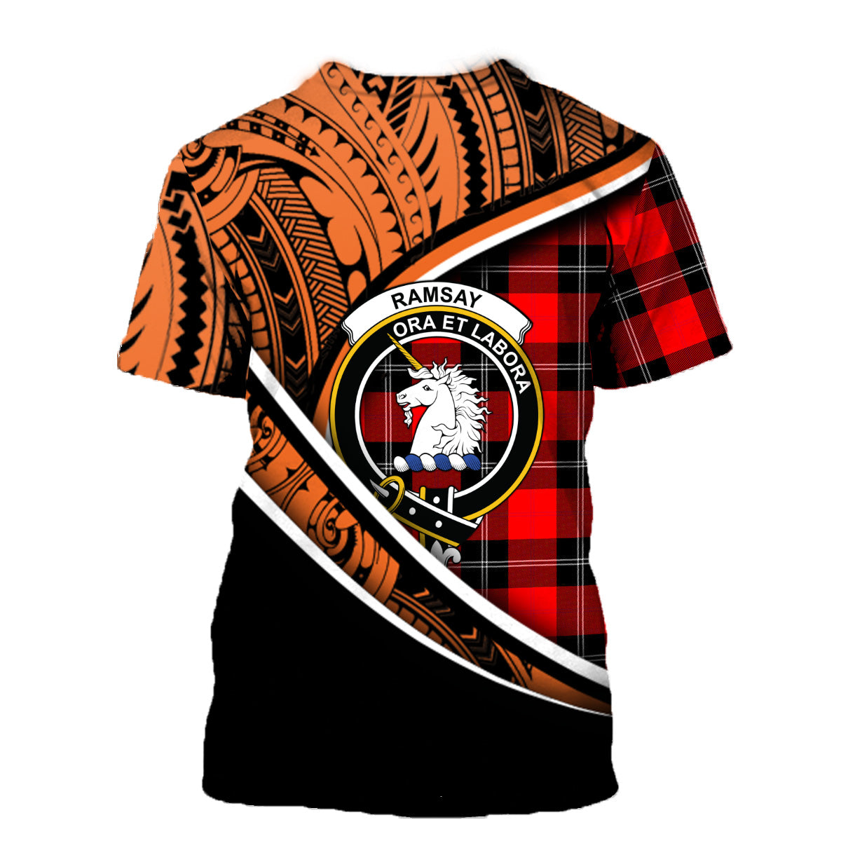 Printivon Ramsay Blue Hunting T Shirt Pattern Polynesian