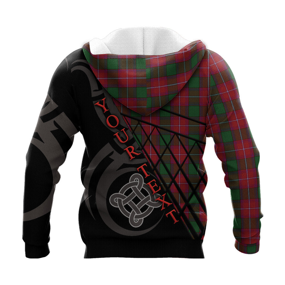 Printivon Rattray Knitted Hoodie Pattern Celtic Custom Text