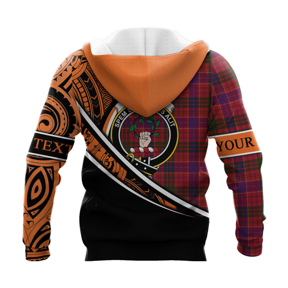 Printivon Ross 04 Knitted Hoodie Pattern Polynesian Custom Text