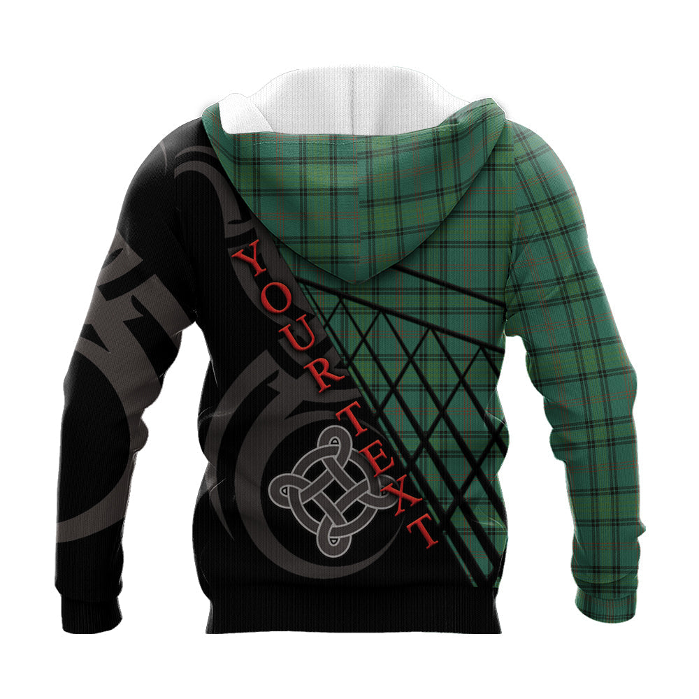 Printivon Ross Hunting Ancient Knitted Hoodie Pattern Celtic Custom Text