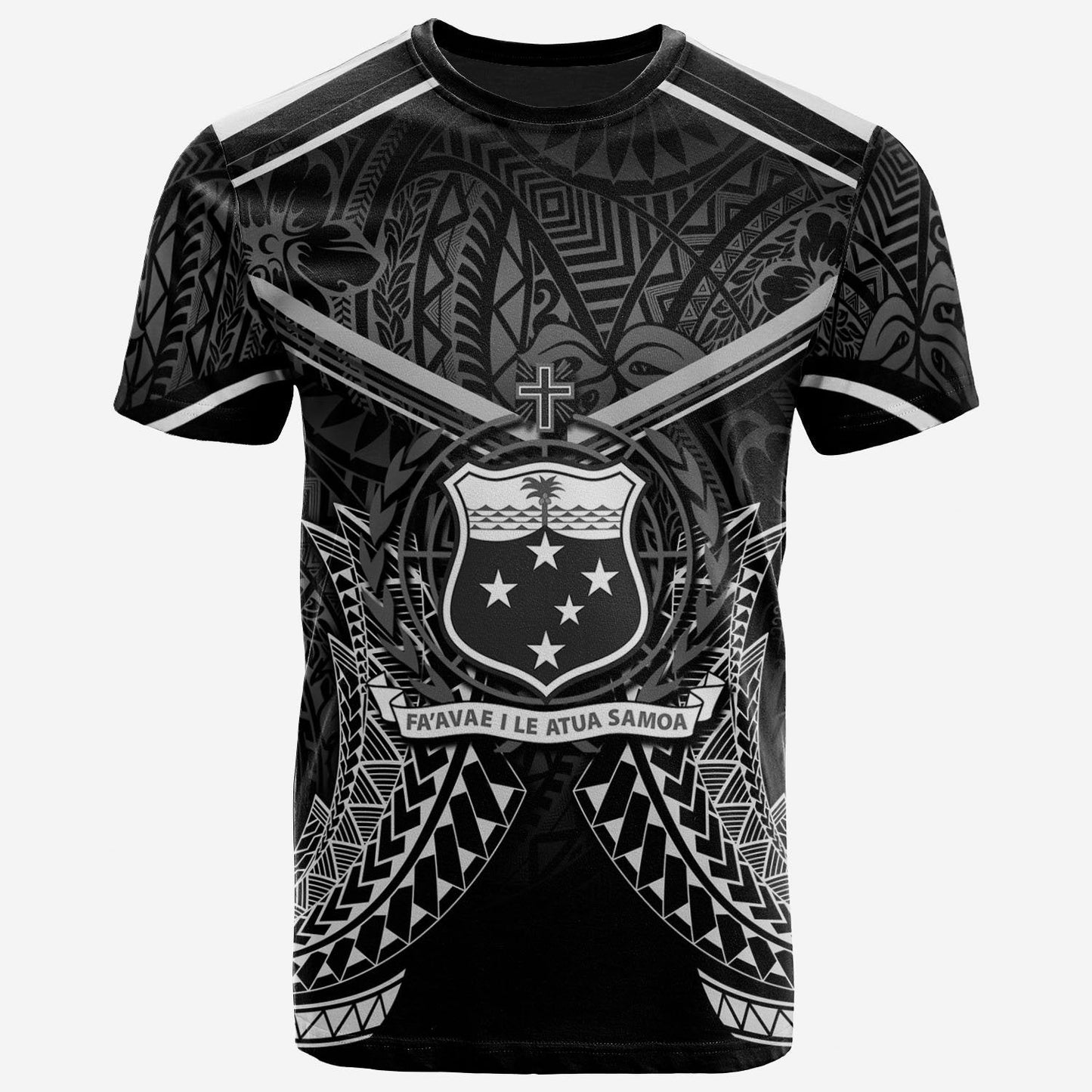 Samoa T - Shirt - Samoa Seal With White Line Style