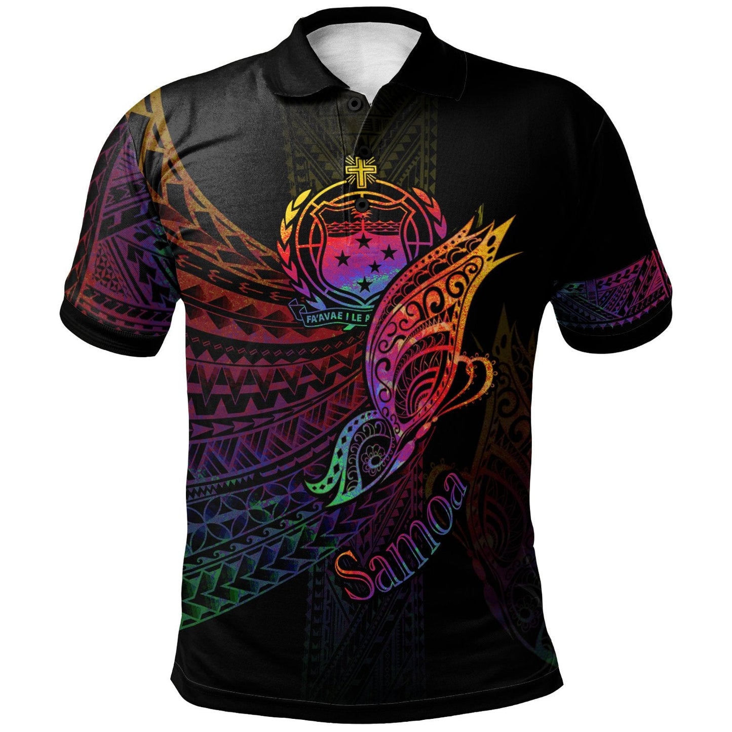 Samoa Polo Shirt - Butterfly Polynesian Style