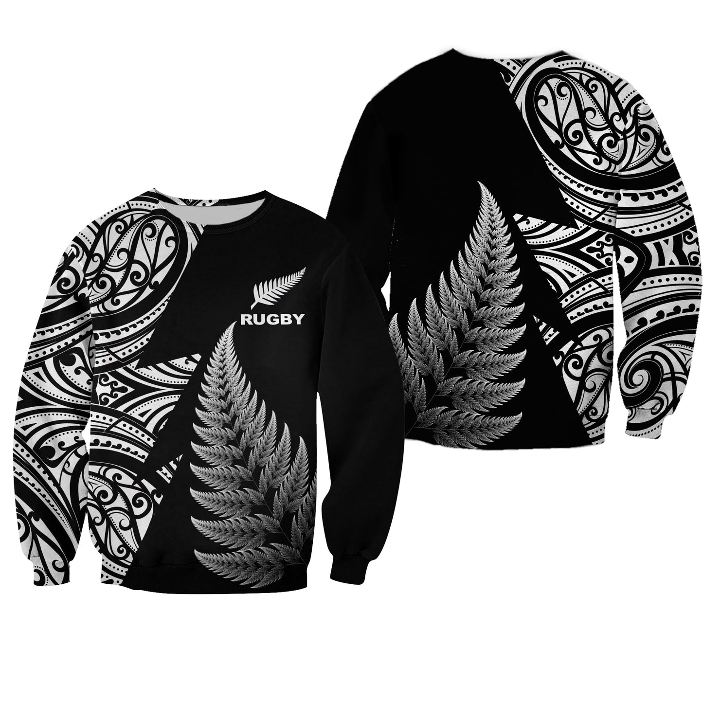 New Zealand Rugby Sweatshirt Aotearoa Maori Style